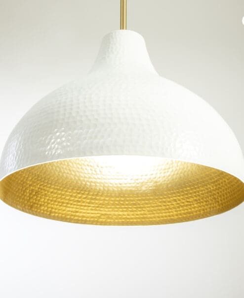 White Hammered Dome Light