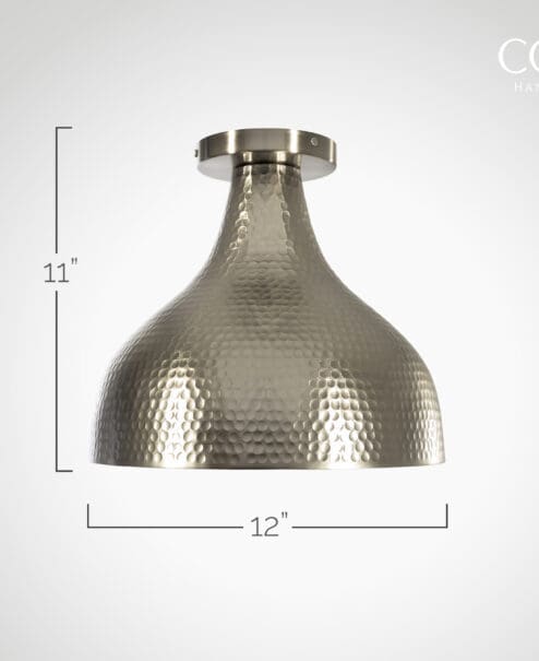 Hammered Dome Flush Mount
