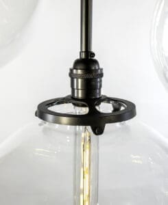 Glass Globe Dining room Chandelier