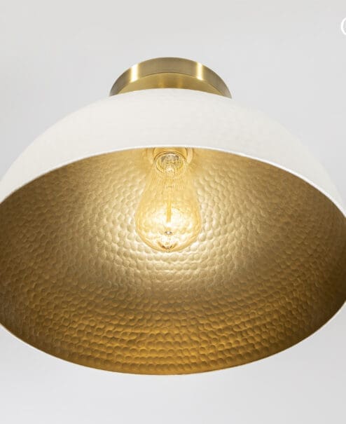 Hammered Flush Mount Light