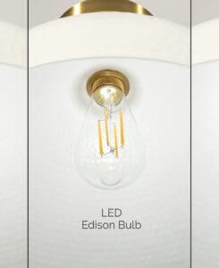 Hammered Flush Mount Light