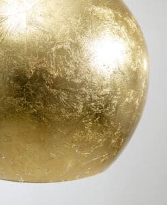 Gold Leaf Glass Globe Pendant