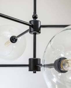 Cordero Handcrafted Lighting, Linear Globe Chandelier