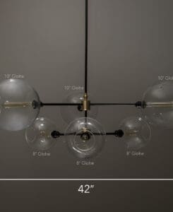 Linear Globe Chandelier