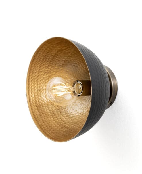 Hammered Wall Dome Sconce