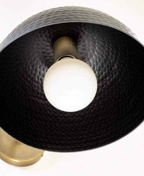 Alternative view of Corvo Hammered Dome Sconce