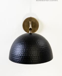 Single Hammered Dome Sconce-6