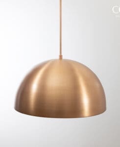 Copper Dome Pendant Light