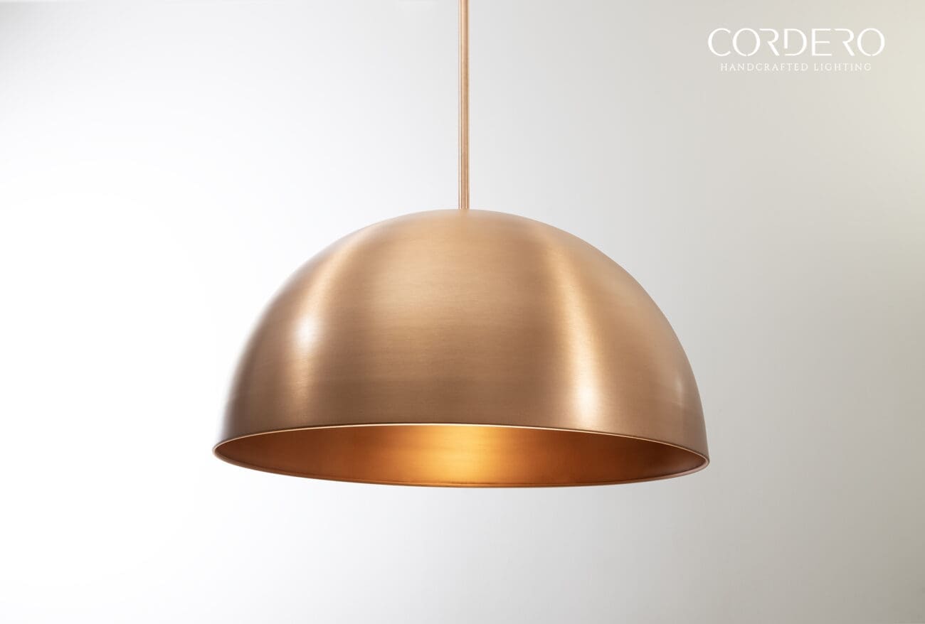 Copper Dome Pendant Light