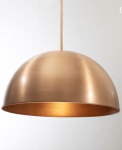 Copper Dome Pendant Light