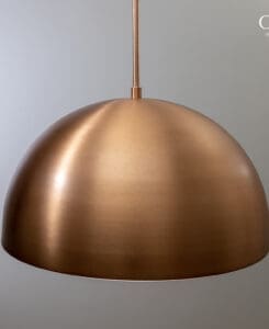 Copper Dome Pendant Light
