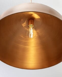 Copper Dome Pendant Light