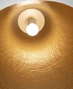 Black Hammered Cone Pendant – 5