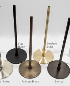 Black Hammered Cone Pendant – 7