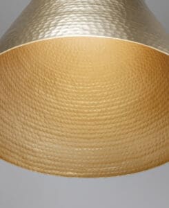 Brass Hammered Cone Pendant – 4