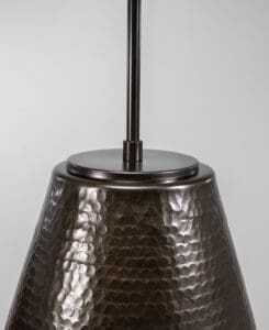 Bronze Hammered Cone Pendat – 2