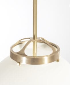 14" Satin Opal Pendant Light Fixture