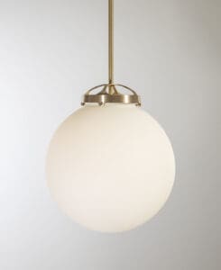 14" Satin Opal Pendant Light Fixture