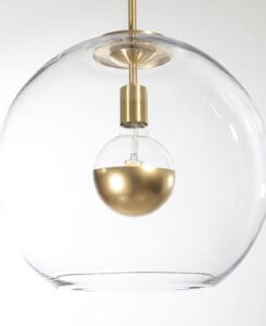16" Valentina Glass Globe Pendant Light