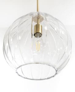 Glass Pendant Light Fixture