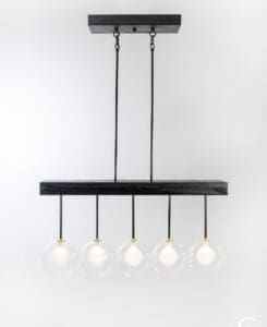 Glass Globe Chandelier