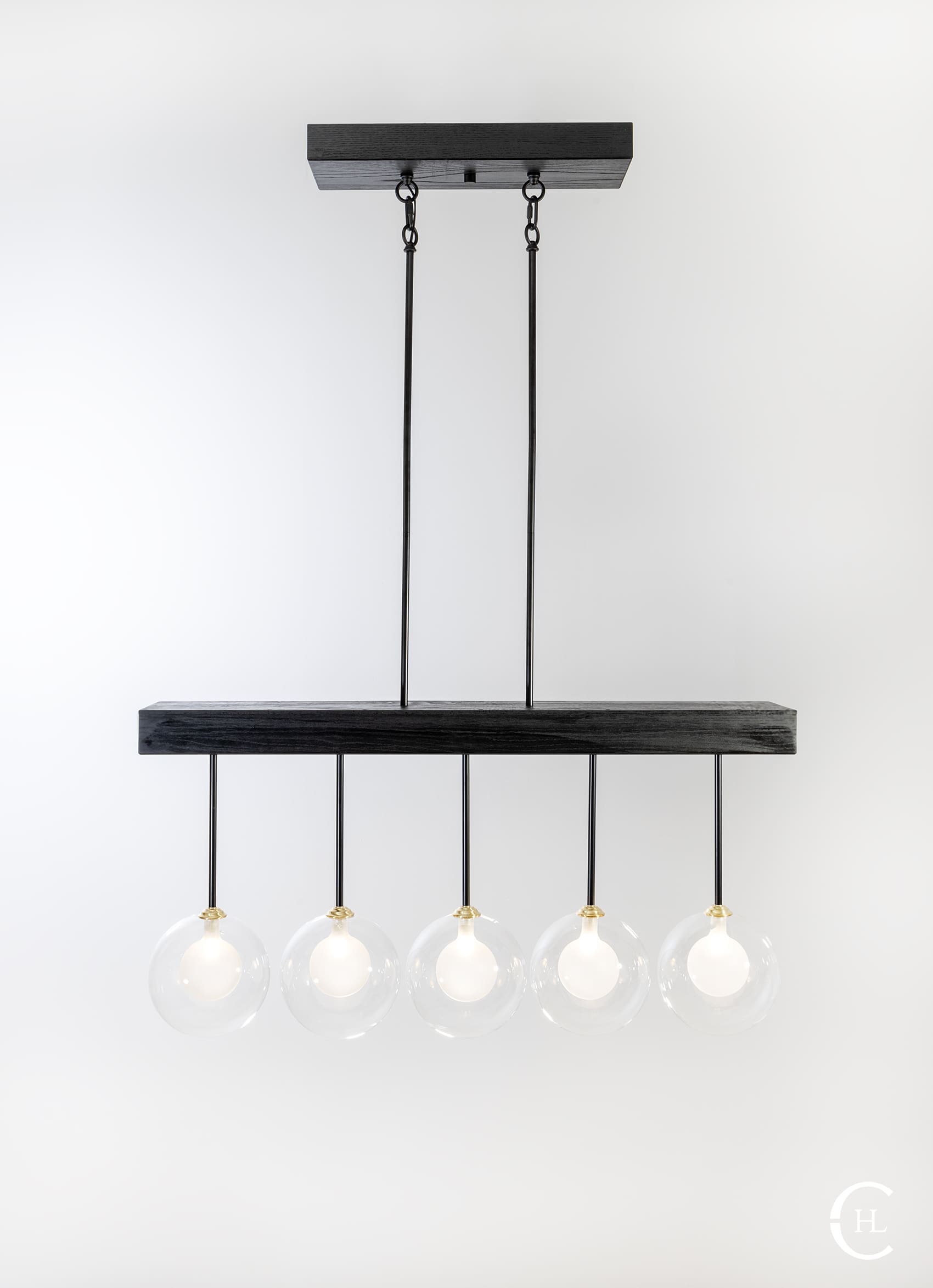 Glass Globe Chandelier