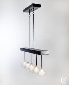 Glass Globe Chandelier
