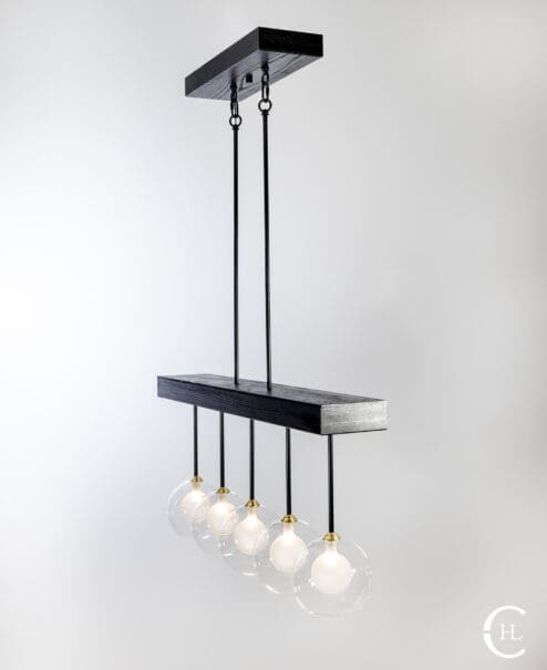 Glass Globe Chandelier