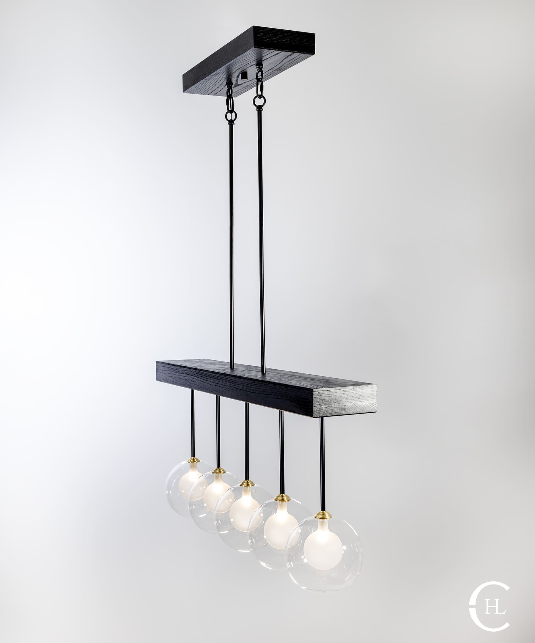 Glass Globe Chandelier