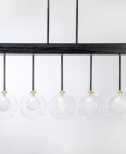 Glass Globe Chandelier