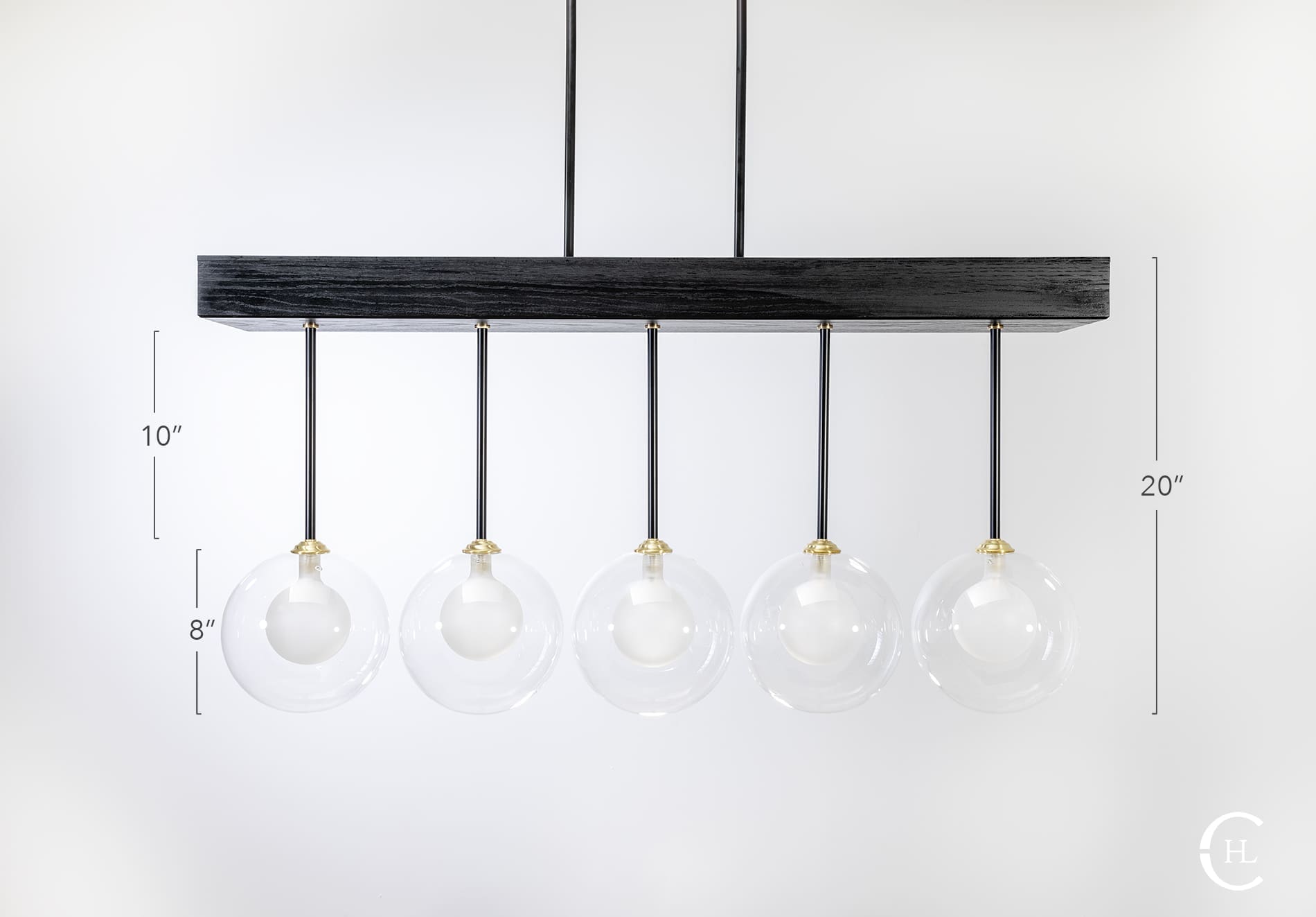 Glass Globe Chandelier