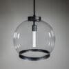 Hammered Ring Globe Pendant Light