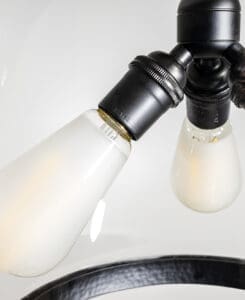 Hammered Ring Globe Pendant Light