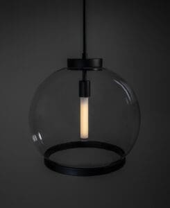 Smooth Ring Globe Pendant Light