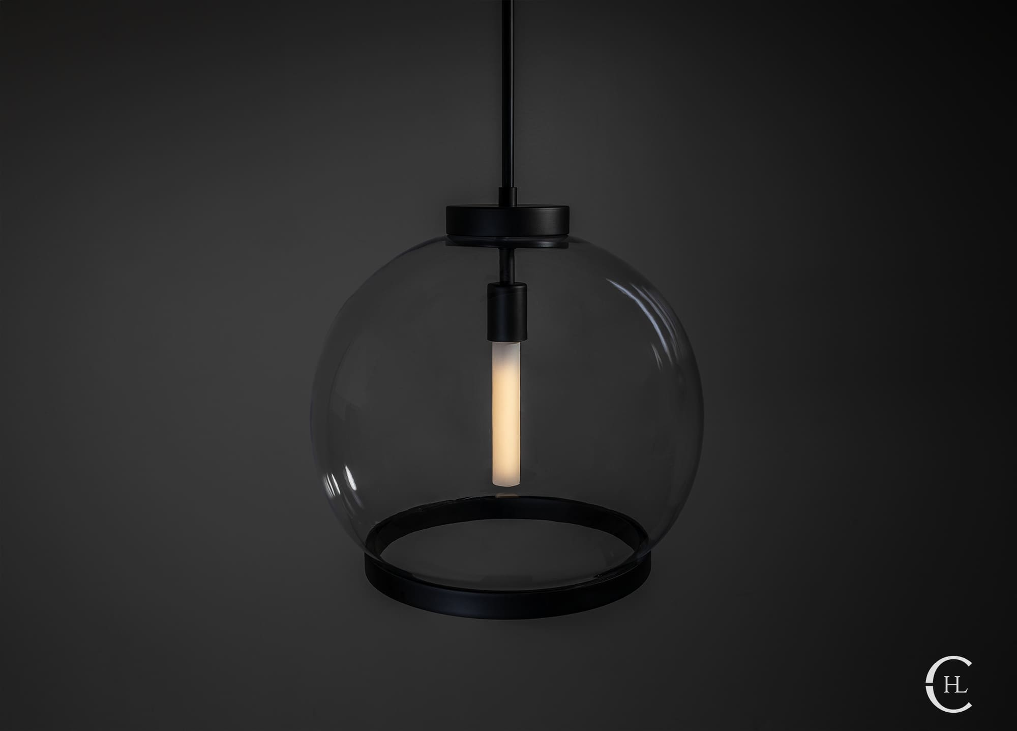 Smooth Ring Globe Pendant Light