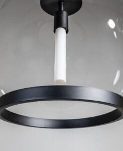 Smooth Ring Globe Pendant Light