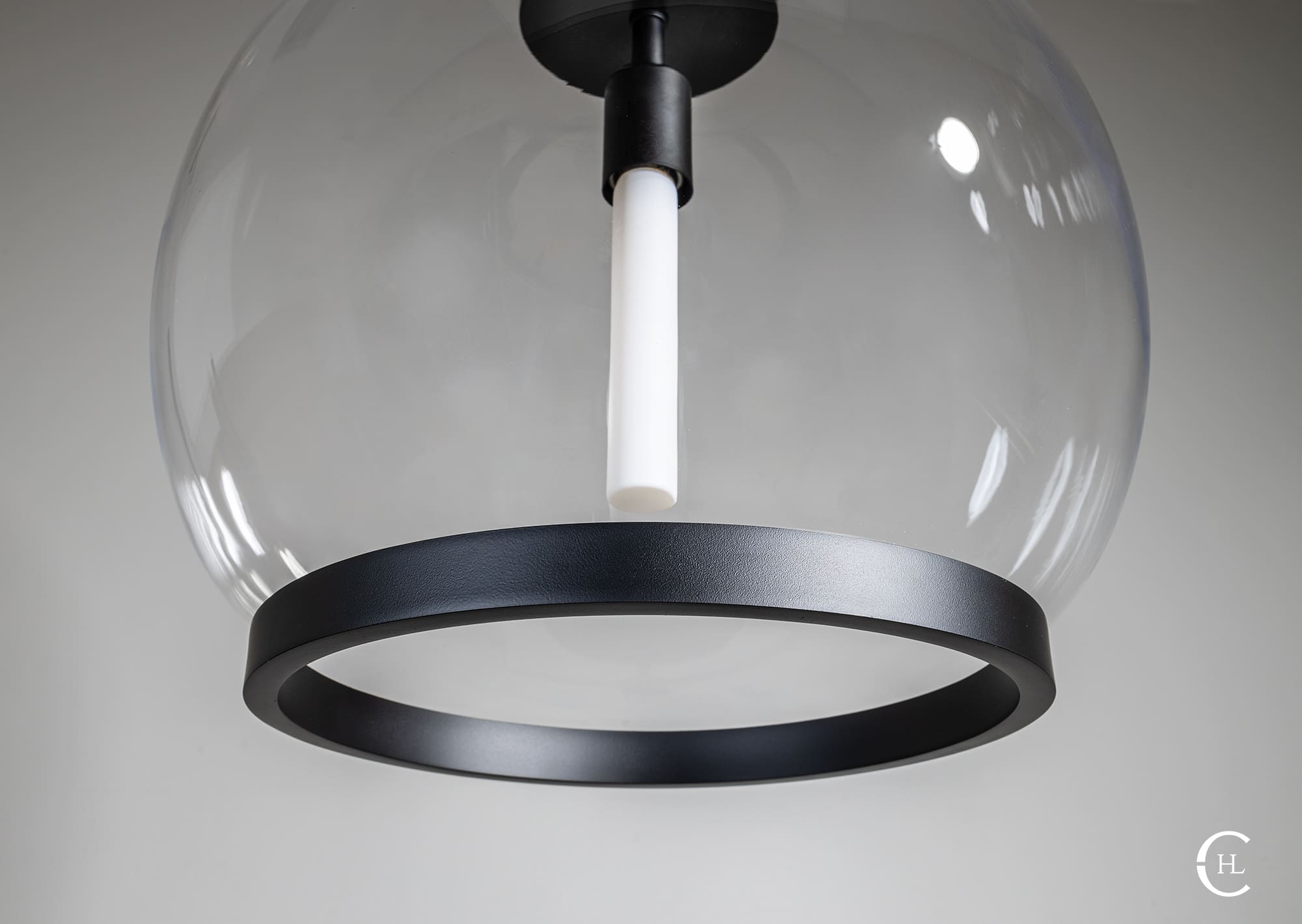 Smooth Ring Globe Pendant Light