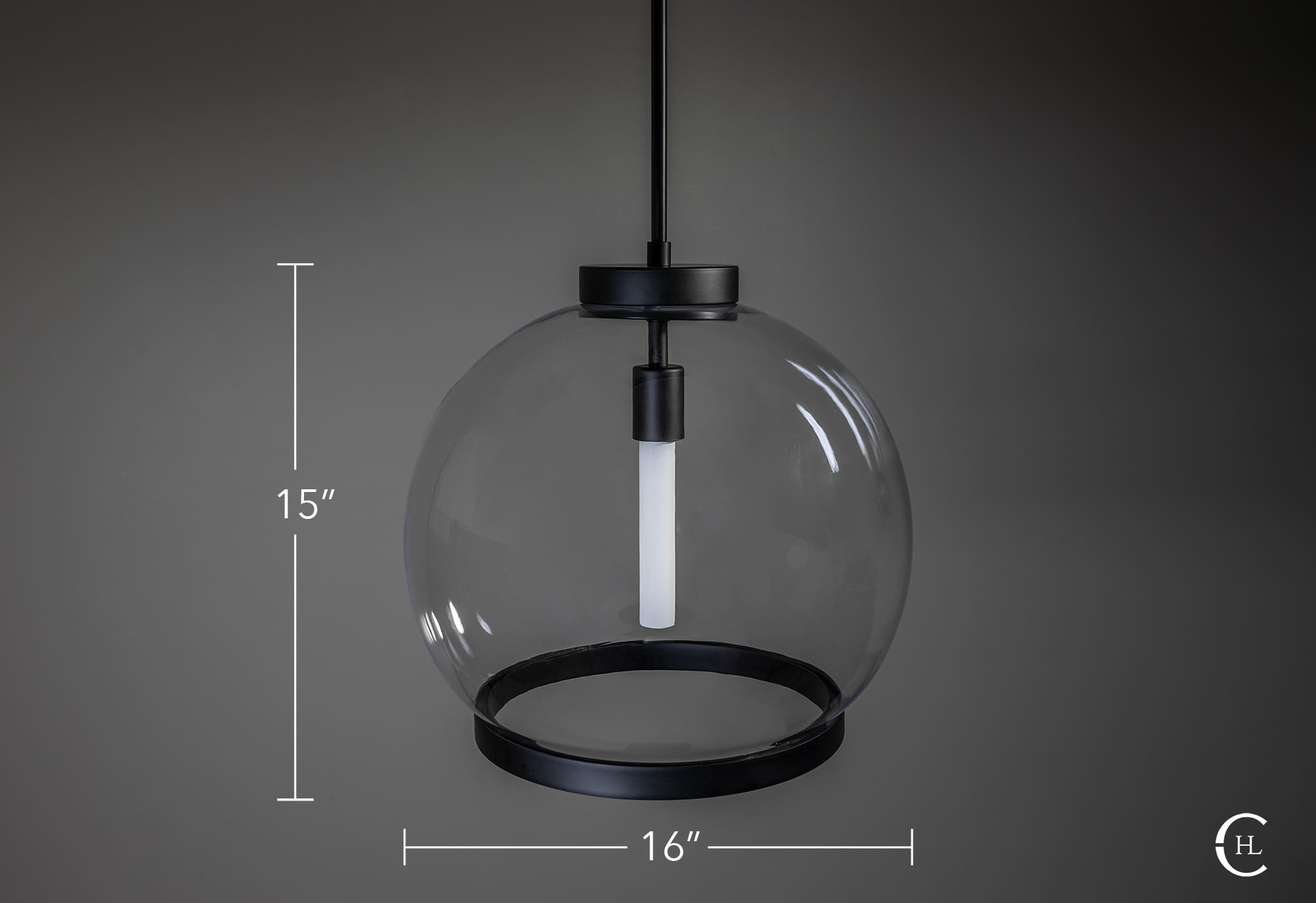 Smooth Ring Globe Pendant Light