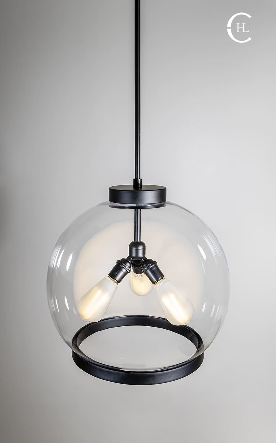 Smooth Ring Globe Pendant Light