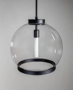 Smooth Ring Globe Pendant Light