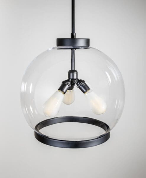 Smooth Ring Globe Pendant Light