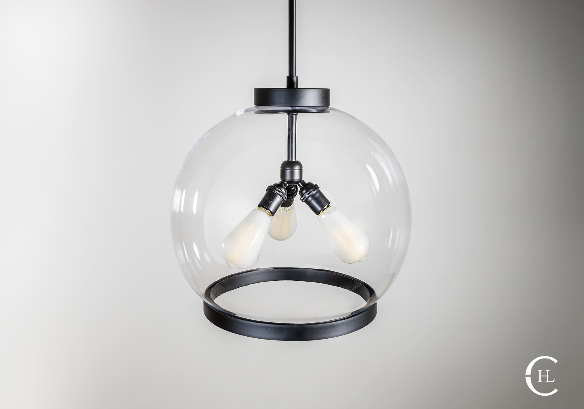 Smooth Ring Globe Pendant Light