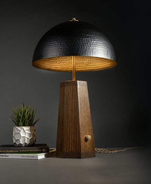 Hammered Dome Table Lamp