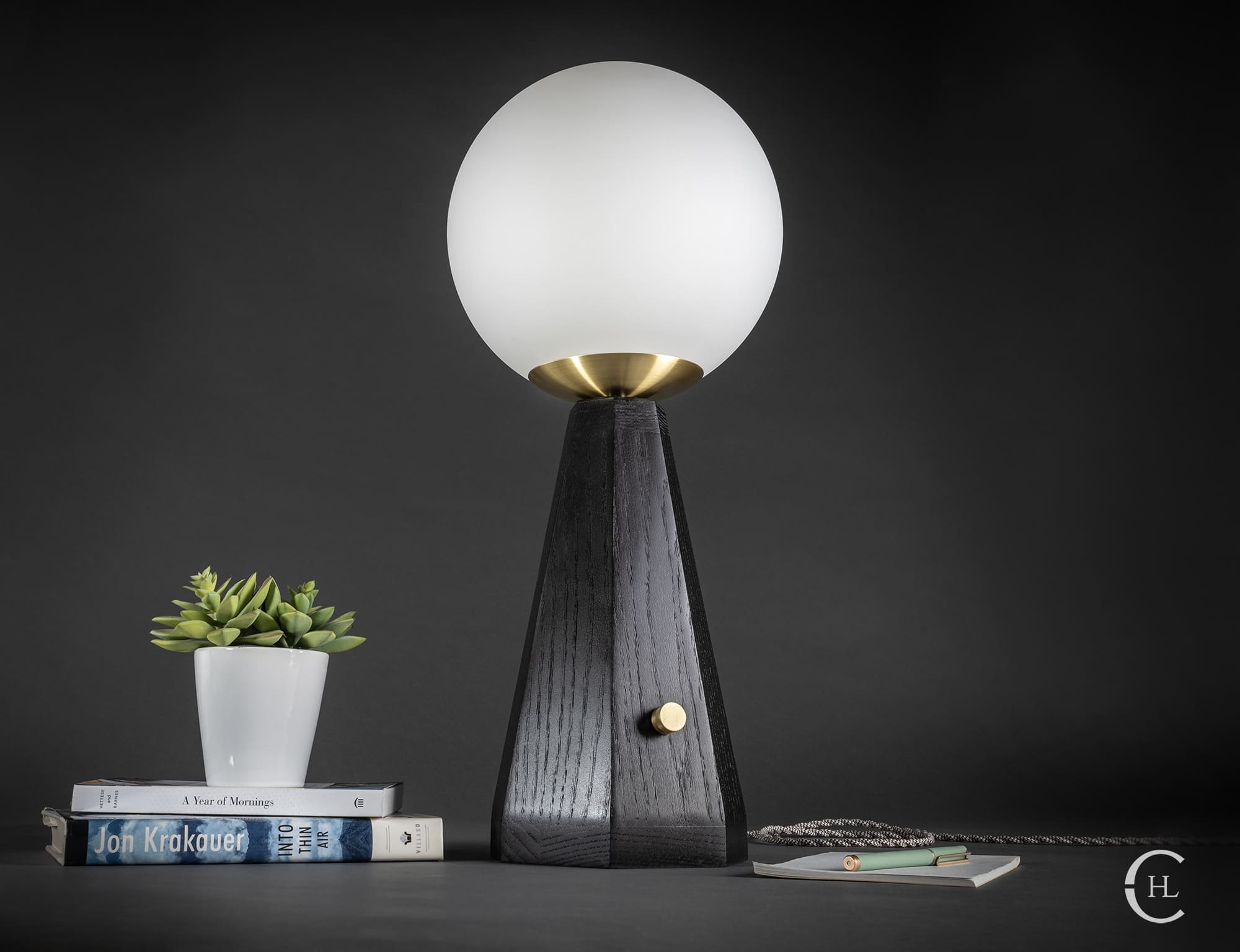 Satin Opal Table Lamp