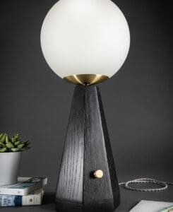 Glass Globe Table Lamp
