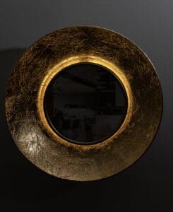 Gold Leaf Lighted Mirror