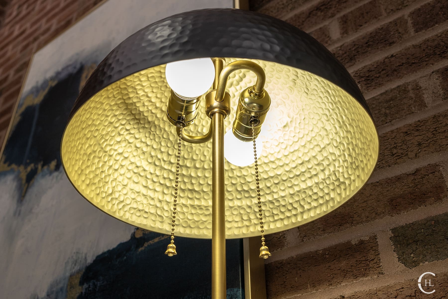 Hammered Dome Table Lamp