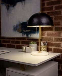 Hammered Dome Table Lamp