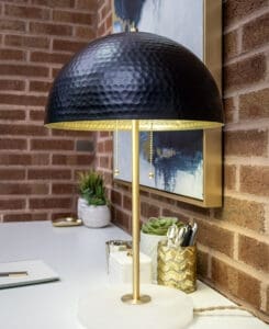 Hammered Dome Table Lamp