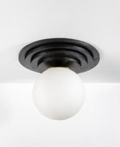 Wooden Flush Mount Light